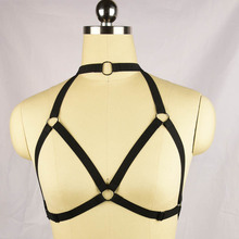 Body Cage Women Pastel Goth Punk Cage Bra Sexy Bondage Lingerie Exotic Dancewear bodysuit Harness Suspender harness cage 2024 - buy cheap