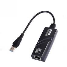 Сетевой адаптер USB 3,0 для Gigabit Ethernet RJ45 LAN (10/100/1000) Мбит/с для ПК K 2024 - купить недорого