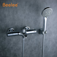 Beelee High Quality Chrome Wall Mounted Bathroom Thermostatic Faucet,Thermostatic Valve Bathroom Shower Faucet,Bathtub Faucet 2024 - buy cheap