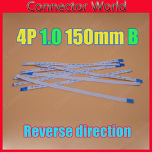 2-500 pcs FFC FPC plano flexível cabo 4pin 1.0mm pitch 4 pin inversa Comprimento 150mm Largura 5mm 4 p Fita Flex Cable Frete Grátis 2024 - compre barato