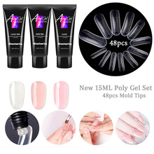 4 pçs/set Poli kit Gel Unha Polonês Acrílico UV Builder Gel Acrílico Nail Art Secagem rápida Ferramentas de Design Natural a Longo Prego Duro Gel Geléia 2024 - compre barato