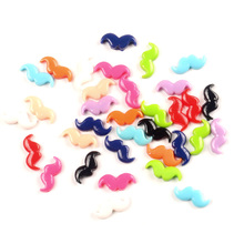 LF 50Pcs 17x7mm Mixed Moustache Resin Cabochon Flatback Decoration Crafts Embellishments For Scrapbooking Diy Accessories 2024 - buy cheap