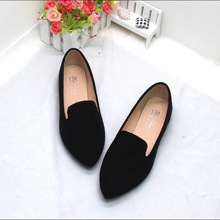 Senhoras sapatos casuais sapatos casuais moda sólida loafer rebanho apontado liso sapatos femininos elegantes ol vestido 2024 - compre barato