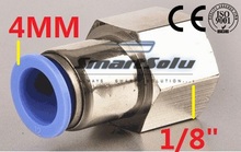 10X frete grátis APCF PCF 4mm-1 / 8 " pneumática 4 MM tubo em 1/8 " rosca fêmea reta conector de montagem PCF 4 - 01 2024 - compre barato