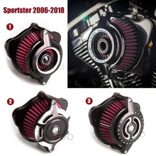 Motorcycle Radial Blunt Air Cleaner intake filter For Harley Sportster air cleaner 1200 883 Forty Eight 2006-2018 Contrast Cut 2024 - buy cheap