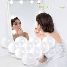 Makeup Mirror LED Light Lamps Illumination Mirror Bulb Lights For Trick 10 Dimmable LED From Cosmetic Mirror Beauty Tool 19L0708 2024 - buy cheap