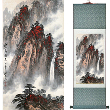 Pintura de paisagem para casa escritório decoração chinesa de rolagem pintura de montanha e rio 2018082415 2024 - compre barato
