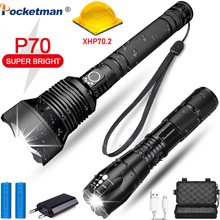 80000 lumens Lamp xhp70.2 most powerful LED Flashlight usb  torch xhp70  18650 or 26650 battery  Best Camping lamp hand light 2024 - buy cheap