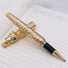 Novo jinhao chita cheia de metal ouro rollerball caneta luxuoso requintado avançado caneta presente de escrita para o escritório de pós-graduação de negócios 2024 - compre barato