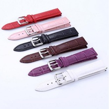 12mm 14mm 16mm 18mm 20mm 22mm 24mm Durable Genuine Leather Watch Band Strap Watchband Black Brown White Pink Red For Man Woman 2024 - buy cheap