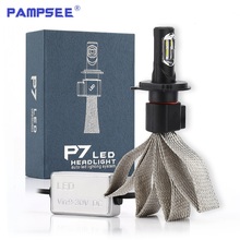 PAMPSEE P7 ZES Chips Car LED Headlight with Braid Radiating 60W 9600LM Lamp Bulb H1 H3 H4 H7 H11 H13 H27 9004 HB3 9006/HB4 Light 2024 - buy cheap