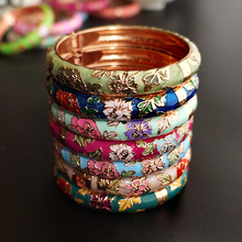 Hot Cloisonne Bracelet Peony Solid Bracelet Small Gifts for Girlfriends 2024 - buy cheap