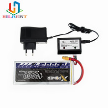 11.1 V 10000 mAh 3 s 30C lipo bateria Xpower baterias e carregador XT60/T ficha para o Helicóptero RC zangão Quadcopter parte 2024 - compre barato