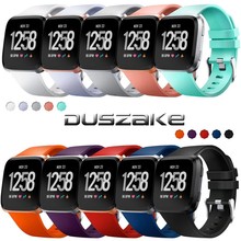 Duszake Soft Strap For Fitbit Versa Band Silicone Replacement Sport Smart  Watch Band For Fitbit Versa Lite Band Wrist Bracelet 2024 - buy cheap