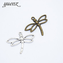 YuenZ 10pcs 2 colour Antique silver Plated dragonfly Charms Pendants for Jewelry Making DIY Handmade Craft 33*26mm D283 2024 - buy cheap