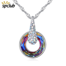 Роскошное ожерелье с разноцветными кристаллами петли от Swarovski ожерелье для женщин винтажные ювелирные изделия ожерелье Mujer Чокер-колье Bijoux 2024 - купить недорого