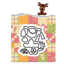 Cartoon Elk Reindeer Metal Cutting Dies for DIY Scrapbooking Album Paper Cards Making Decorative Crafts Supplies 2019 New Diecut 2024 - buy cheap