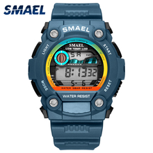 SMAEL-reloj deportivo automático para hombre, pulsera digital de lujo, resistente al agua hasta 50m, 1423Led, informal 2024 - compra barato