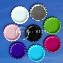 1000 Pcs Both Side Colored Flattened Bottle Caps +1000 pcs Clear Epoxy Domes Stickers For Crafts & Jewelry Accessories 2024 - buy cheap
