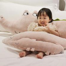 Dibujos Animados 58-110cm lindo largo cocodrilo felpa juguete relleno suave bebé dormir almohada encantadora muñeca para niños regalo Brinquedos 2024 - compra barato