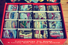 32pcs/box Vintage Car design Tin Box Metal Coin Saver Small Jewerly Case Pill case 16 designs Chocolate Gift Box 2024 - buy cheap