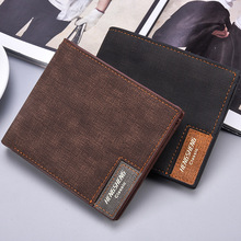 Short Slim Men's Leather Wallet Thin Men Credit Card Holder Purse For Man Small Money Bag 2024 - buy cheap