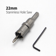 High Quality 22mm 0.87" Hard Alloy Metal Hole Saw Core Drill Bit  Drill Bit for Metal Working Universal Type 2024 - buy cheap