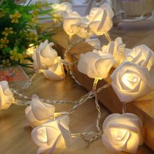 10 20 40LED Rose Flower String Battery Powered Fairy Lights Wedding Home Birthday Valentine's Day Event Party Garland Decoration 2024 - buy cheap