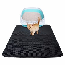 Gomaomi Pet Cat Litter Mat Waterproof Double Layer Cat Litter Trapping Mat Litter from Box and Paws 2024 - buy cheap