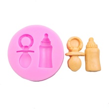 Baby bottle nipple shape baking tools for cakes silicone mold soap chocolate fondant cake decoration tool F0620 2024 - buy cheap