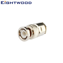 Eightwood 5PCS BNC Plug Male RF Coaxial Connector Adapter Crimp LMR300 Cable for Antenna Telecom Automotive Broadcast(123 Ohm) 2024 - buy cheap