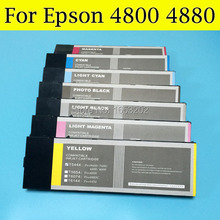 1 Set 4880 Refill Full Pigment Ink Cartridge For Epson 4880 Printer With Show Ink Level Chip 2024 - buy cheap