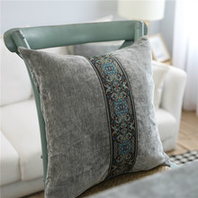 Double-faced Velvet Embroidered Gray Nordic Household Pillowcase Cushion Model Room Decoration for Sofa Car Without Filling 2024 - buy cheap