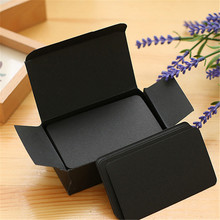 Beautiful black Blank Handwritten Paper Message Card Business Thank You Cards for Memo Wedding Party Greeting 90pcs 2024 - buy cheap