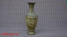 Rare Old Qing Dynasty Bronze gold-filled vase,Carved ornaments,Handmade crafts,collection& adornment,free shipping 2024 - buy cheap