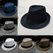 Chapéu fedora, chapéu masculino da moda para verão, chapéu de palha estilo panamá e praia 2024 - compre barato