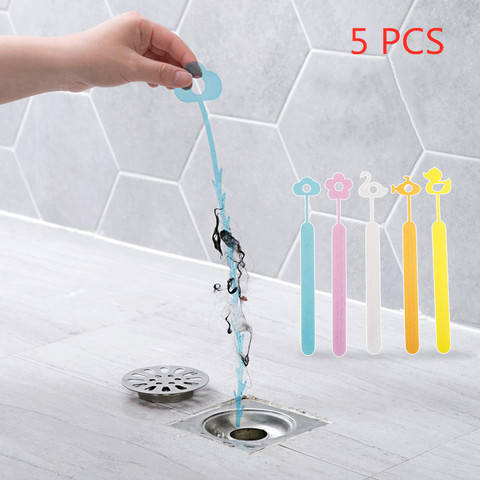 5 Pcs Kitchen Bathroom Sink Pipe Drain Cleaner Pipeline Hair Cleaning Removal Shower Toilet Sewer Clog Long Line Plastic Hook Buy Cheap In An Online Store With Delivery Price Comparison Specifications