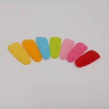 mix color 100pcs/lot free shipping 3CM furry felt Baby Snap Clips covers applique - perfect for fine hair clips 2024 - buy cheap