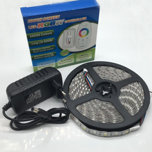 Fita de led, 5050, rgb/rgbw/rgbww 5m, 300leds, luz neon + controle remoto 2.4g + adaptador de tomada de 12v, 3a