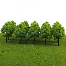 MagiDeal 20Pcs/Pack Plastic 1/100 Scale Model Trees Train Railroad Railway Street Forest Scene Scenery Landscape 2024 - buy cheap