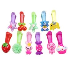 Kids Girl Plastic Jelly Hair Clips Cute Resin Cartoon Animal Fruit Flower Hairpins Colorful alligator Barrettes Random Delivery 2024 - buy cheap