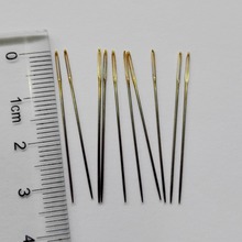oneroom 10pcs/lot #26 #24 #22 # 28 golden tail Needles for aida 9ct 11ct 14ct 18ct fabric cross stitch blunt embroider 2024 - buy cheap