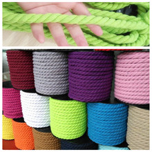 Kindergarten 12mm thick creative hand-made diy accessories decoration design twist cotton rope  macrame cord string thread 2024 - buy cheap