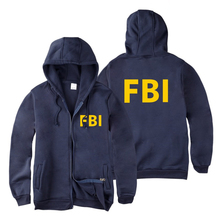 fashion Zipper Men women Hoodies Sweatshirts FBI Print sport hip hop Casual Zip Up Unisex Long Sleeve hoodie jacket coat top 4XL 2024 - buy cheap