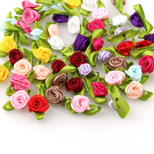 Mini flores decorativas de seda artificial, flores de cores mistas para festa, casamento, decoração de casa (sem haste), mais barata, 100 peças/50 2024 - compre barato