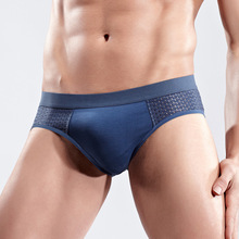 Mens Breathable Mesh Underwear Soft Solid Sexy Man Briefs Low Waist U Convex Cuecas Calzoncillos Hombre Slips Ropa Underpants 2024 - buy cheap