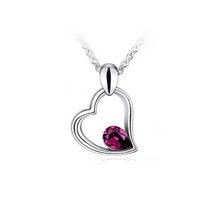 B139 Valentines Gift Heart Locket Necklace Women Jewelry Wholesale Romantic Fancy Heart Pendant For Women 2024 - buy cheap