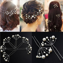 5PC Bridal Hair U-shaped Clip Artificial Pearl Hairpin Hairclip Wedding Bridesmaid Jewelry Handmade Hair Accessories Dropship 2024 - buy cheap