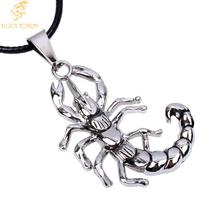 corpions Capricorn necklace High Quality Vintage Wax rope leather choker pendants male Fashion jewelry Men hiphop rock birthday 2024 - buy cheap