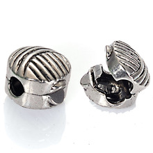 Miasol Open work Clip Lock Charm Bead Locked Diy Stopper Beads Fits Diy Charm Bracelets Jewelry Making Accessories 2024 - buy cheap